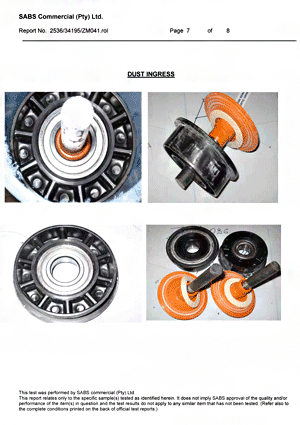 SABS Test Report page7