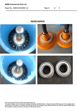 SABS Test Report page8